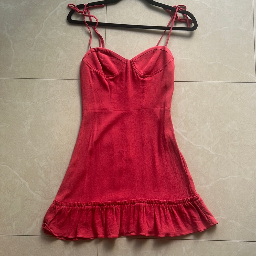 Sunday Best Red corset style mini dress XXS